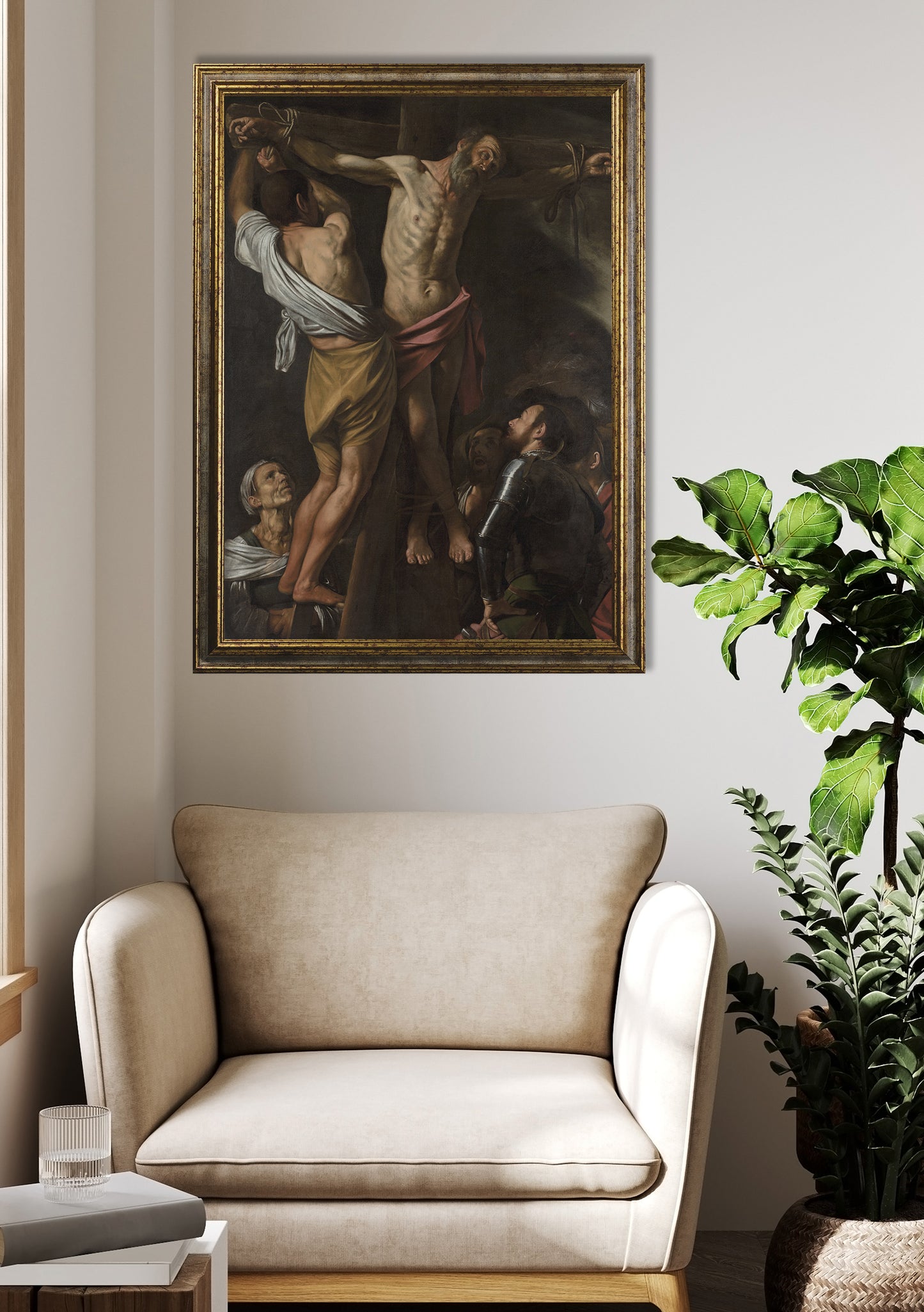 Caravaggio - La Crocifissione di Sant'Andrea | Stampa piatta HD o in 3D