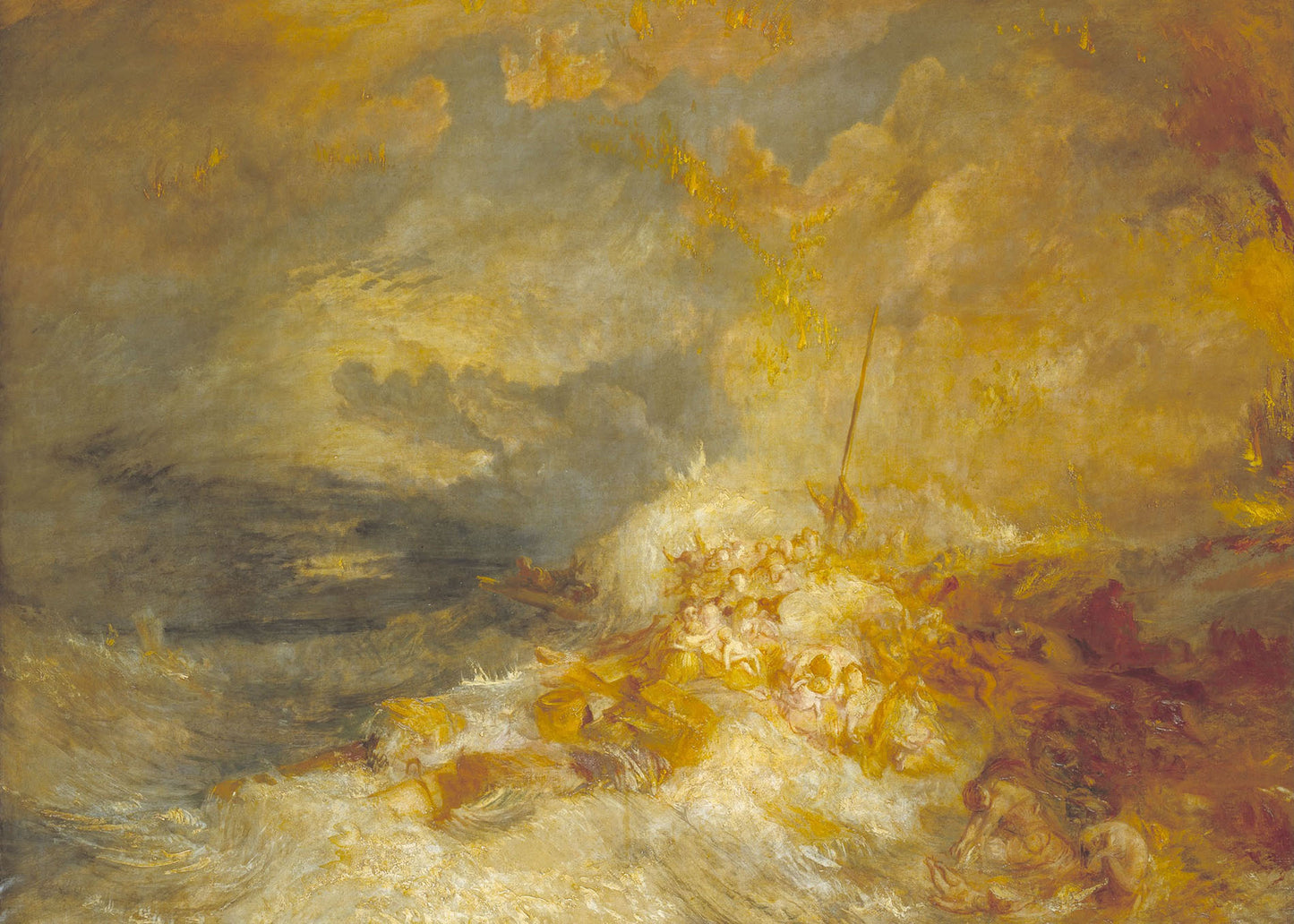 Turner - Disastro nel mare | Stampa piatta HD o in 3D