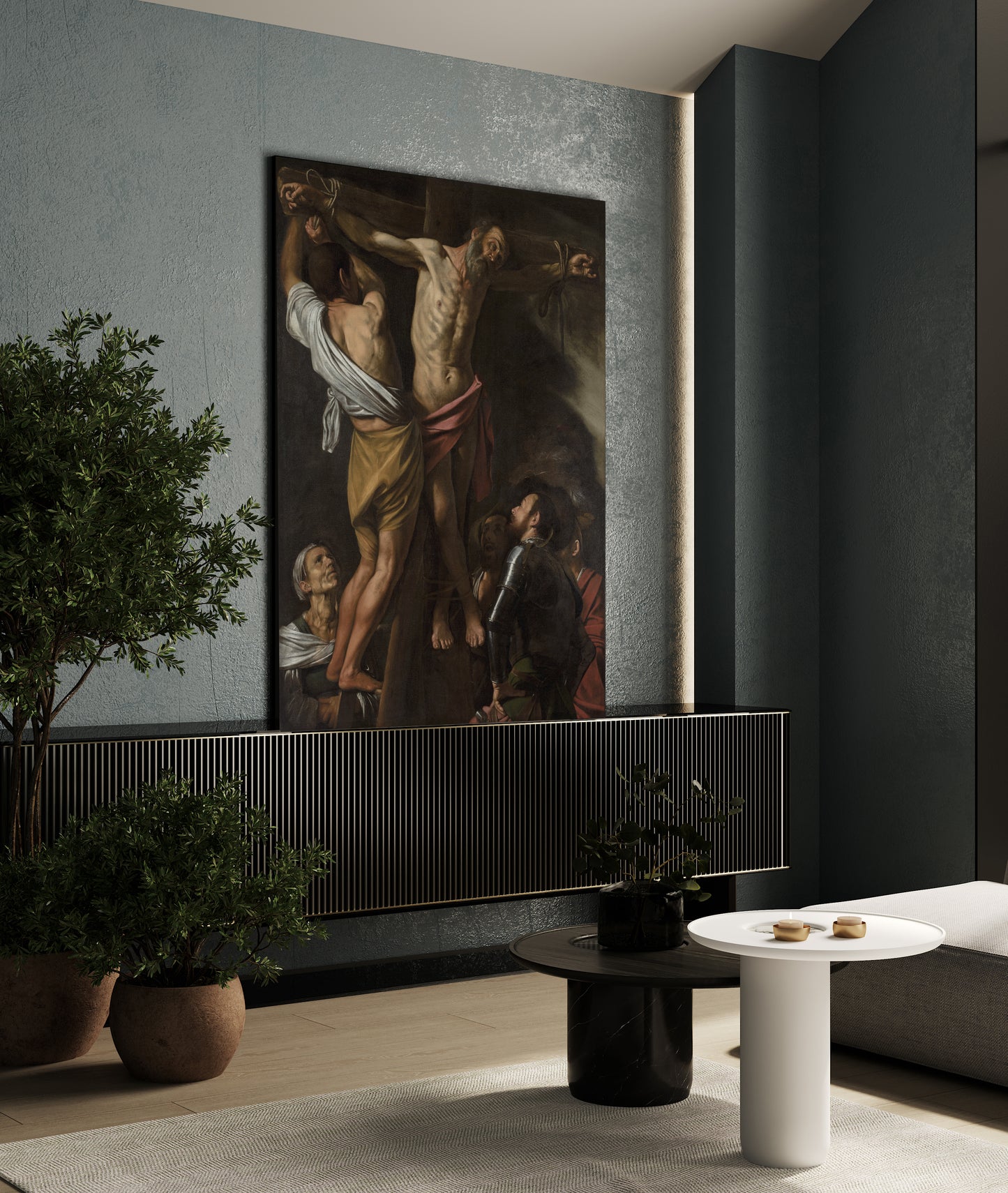 Caravaggio - La Crocifissione di Sant'Andrea | Stampa piatta HD o in 3D