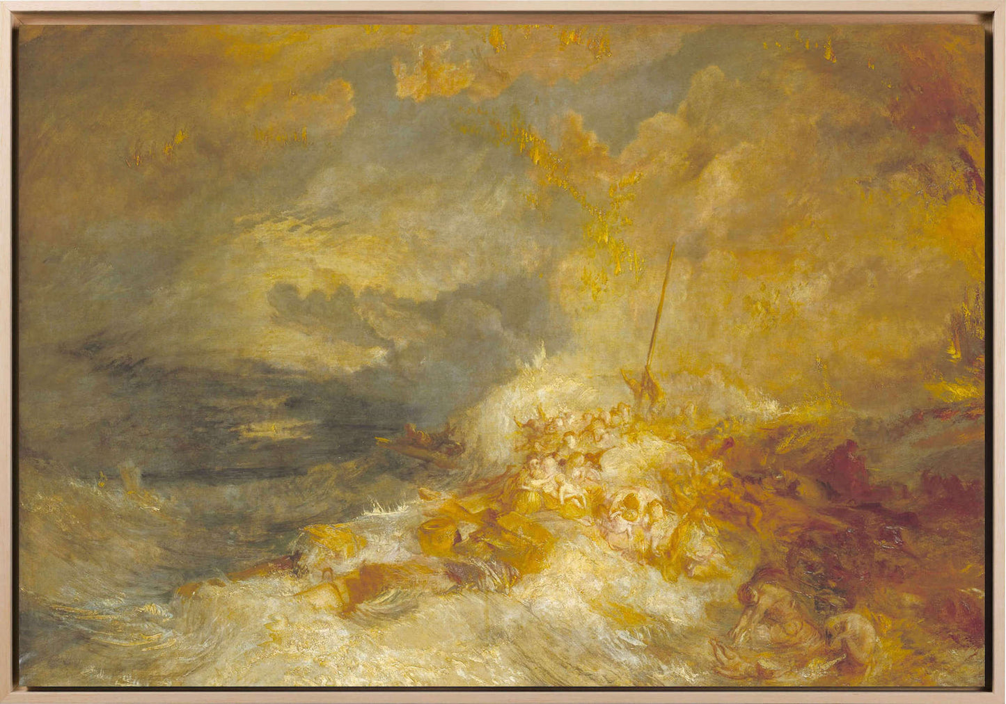Turner - Disastro nel mare | Stampa piatta HD o in 3D