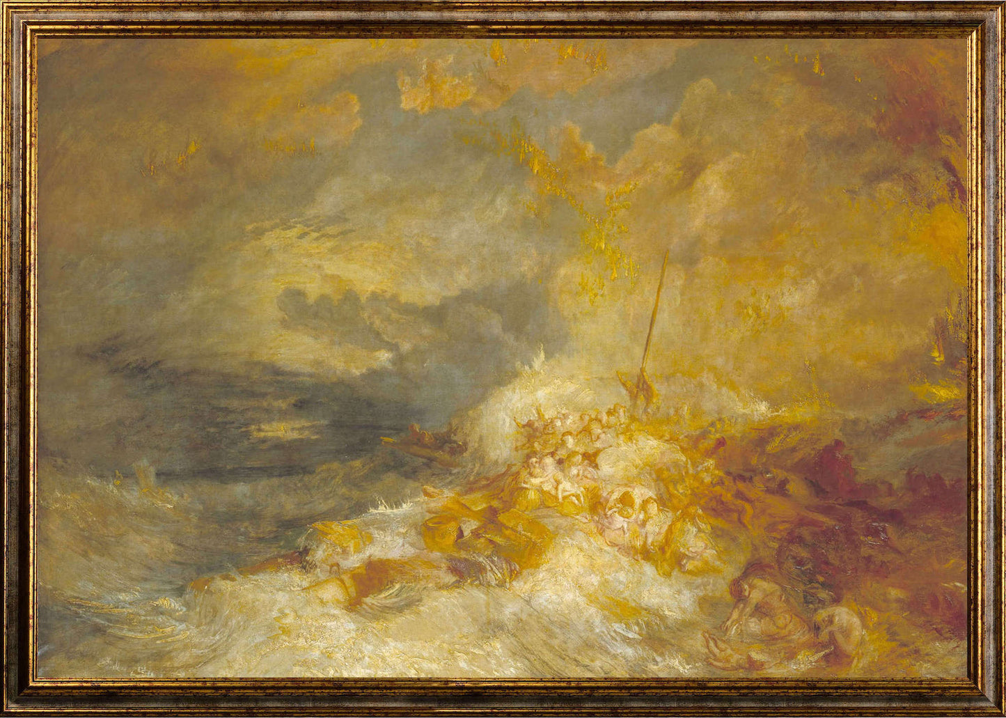 Turner - Disastro nel mare | Stampa piatta HD o in 3D