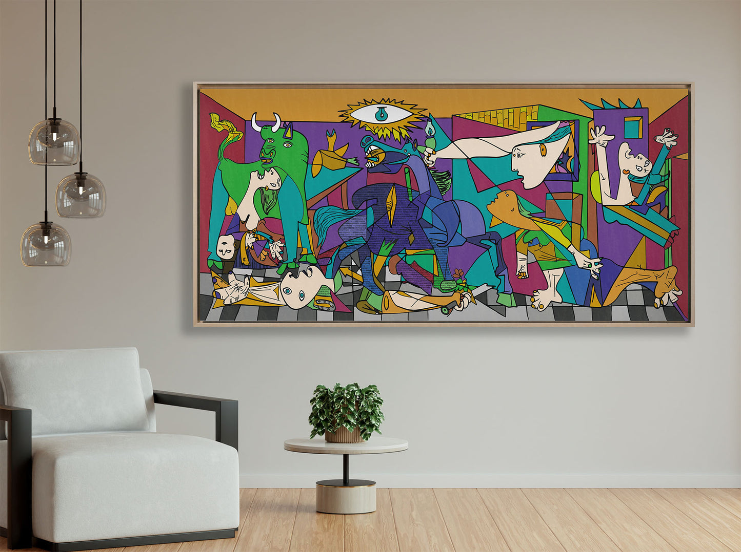 Ispirazione Picasso - Guernica Pop 3 | Stampa piatta HD o in 3D