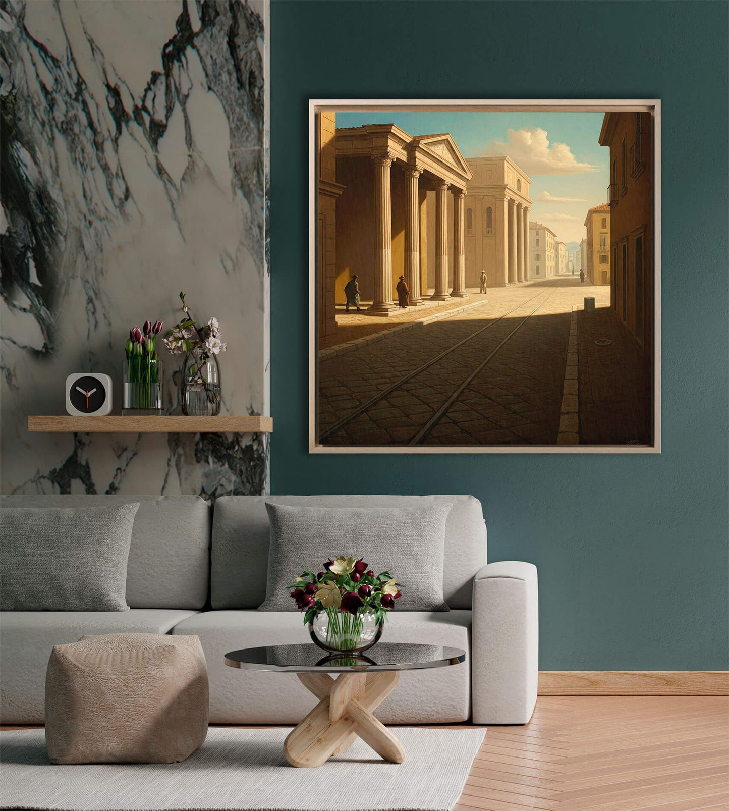 Ispirazione De Chirico - Paesaggio | Stampa piatta HD o in 3D