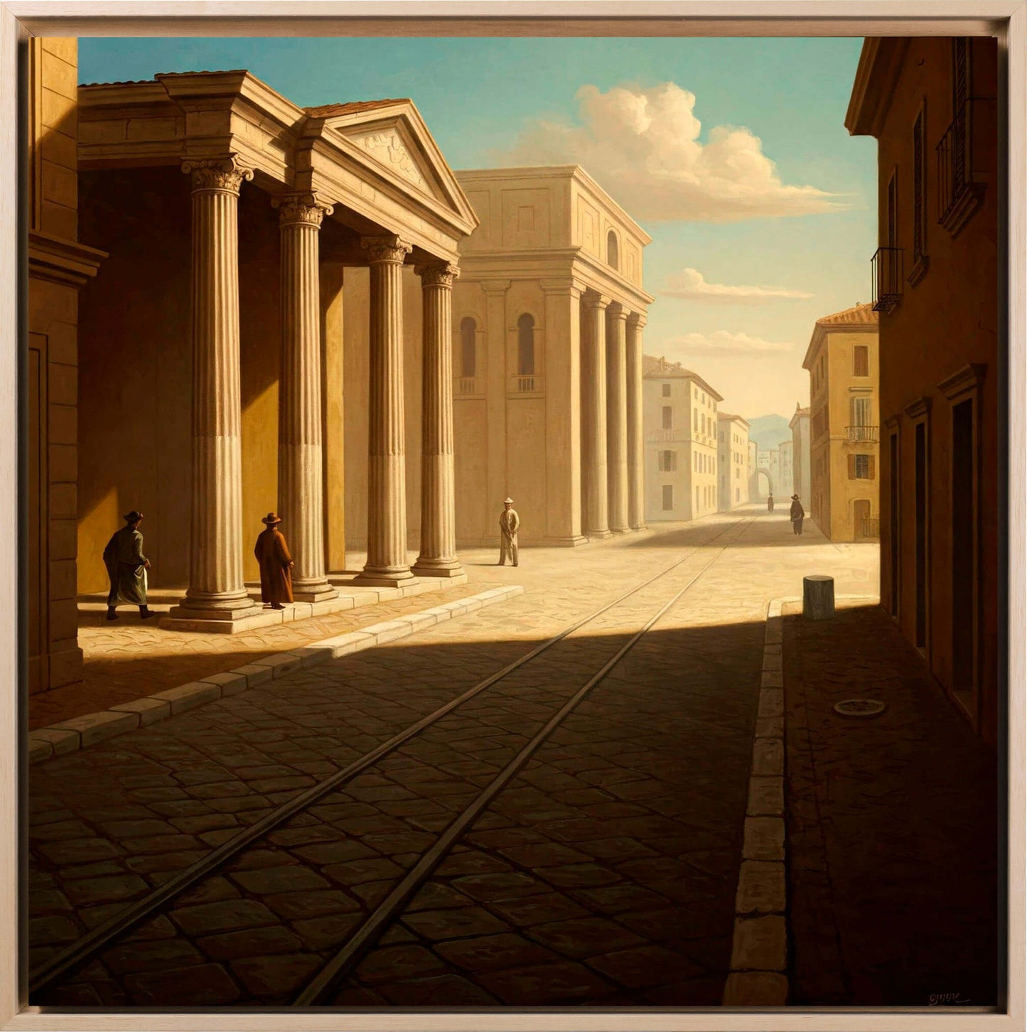 Ispirazione De Chirico - Paesaggio | Stampa piatta HD o in 3D