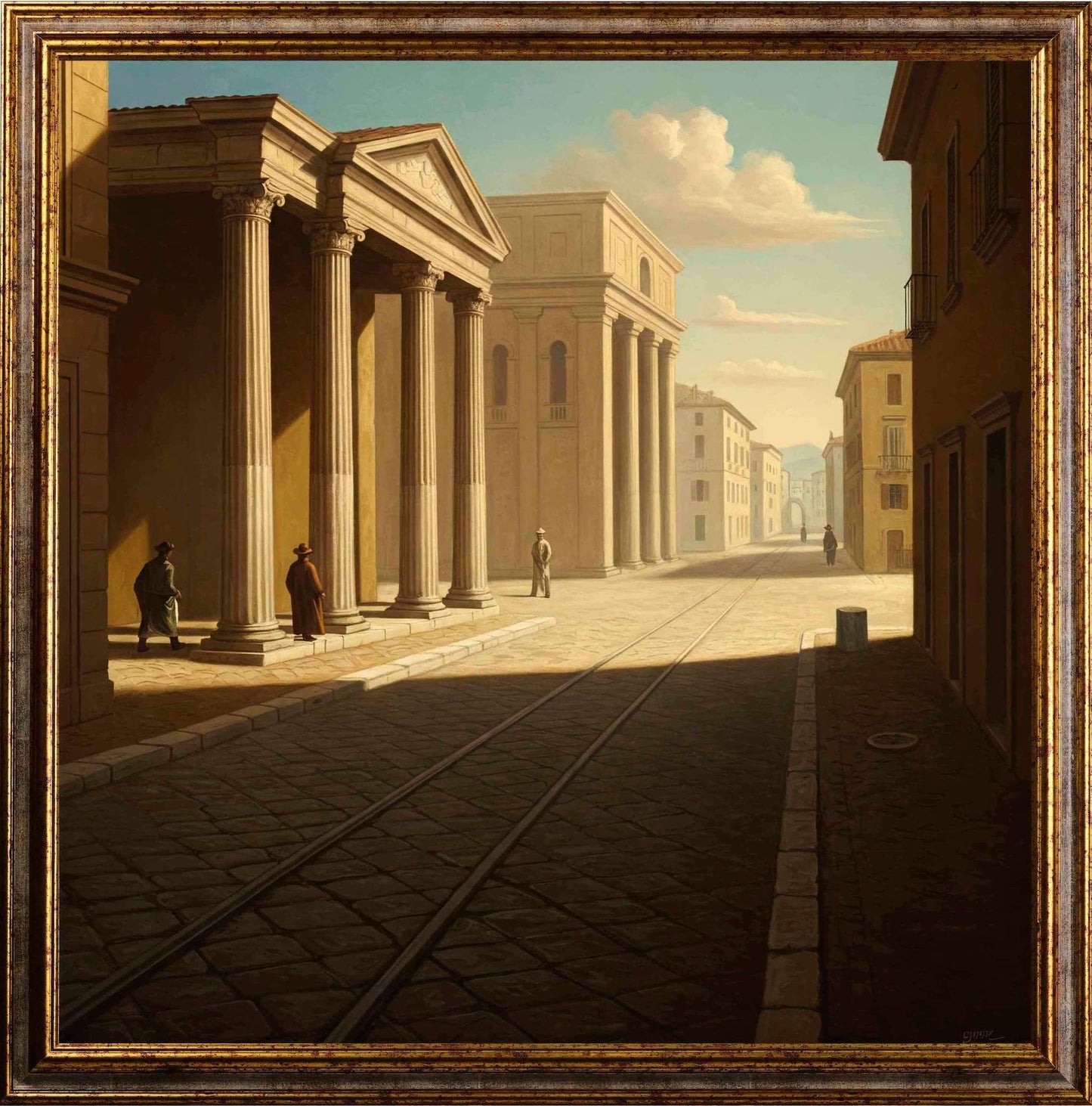 Ispirazione De Chirico - Paesaggio | Stampa piatta HD o in 3D