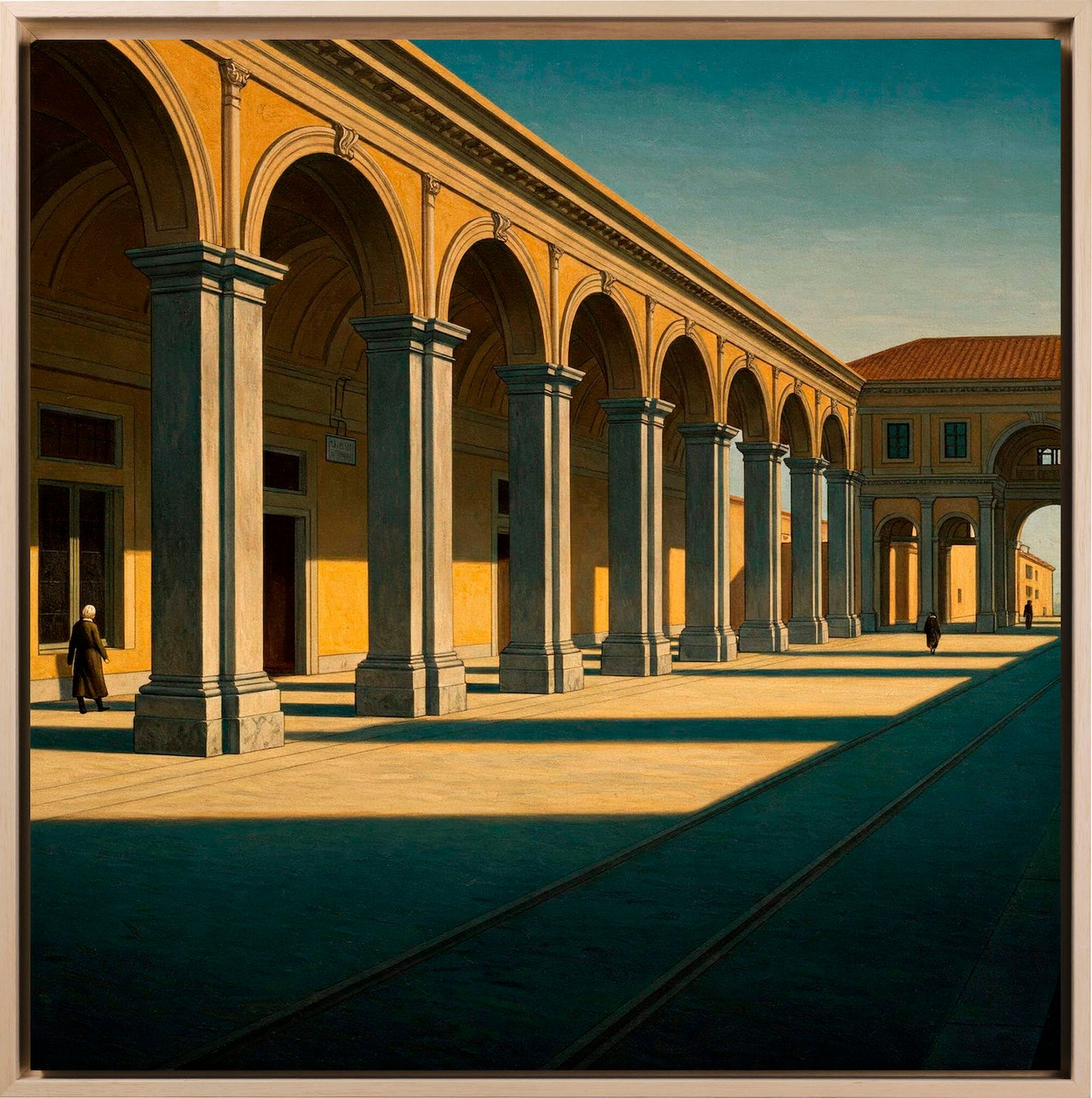 Ispirazione De Chrico - Archi del passato | Stampa piatta HD o in 3D (Copia) (Copia) (Copia) (Copia)