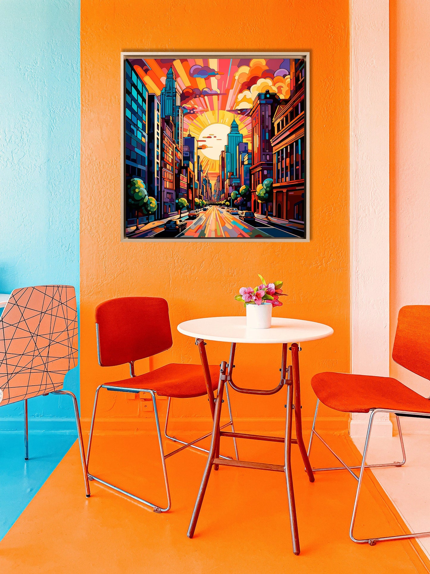 Pop art - New York in stile pop art | Stampa piatta HD o in 3D - Materico