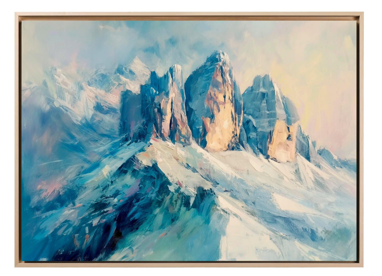 Natura - Dolomiti innevate | Stampa piatta HD o in 3D - Materico