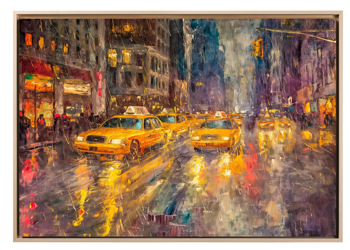 Travel - New York sotto la pioggia | Stampa piatta HD o in 3D - Materico