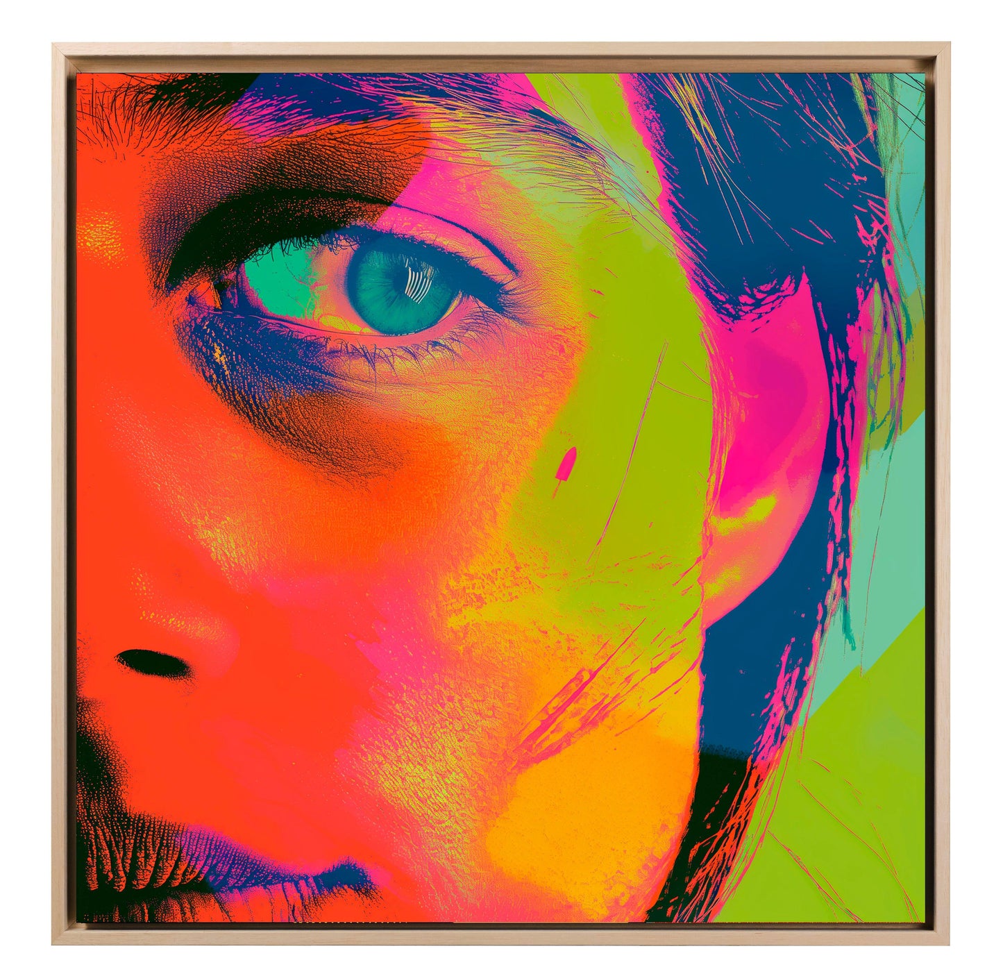 Pop art - Occhio donna ispirato a Andy Warhol | Effetto lucido - Materico