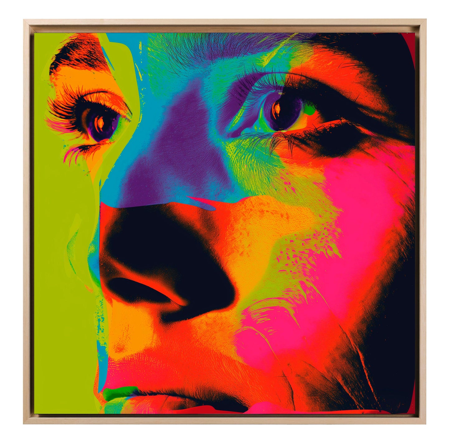 Pop art - Volto ispirato a Andy Warhol | Effetto lucido - Materico