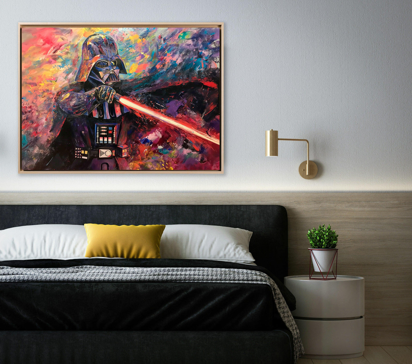 Fantasy - Dart Vader con spada | Stampa piatta HD o in 3D - Materico