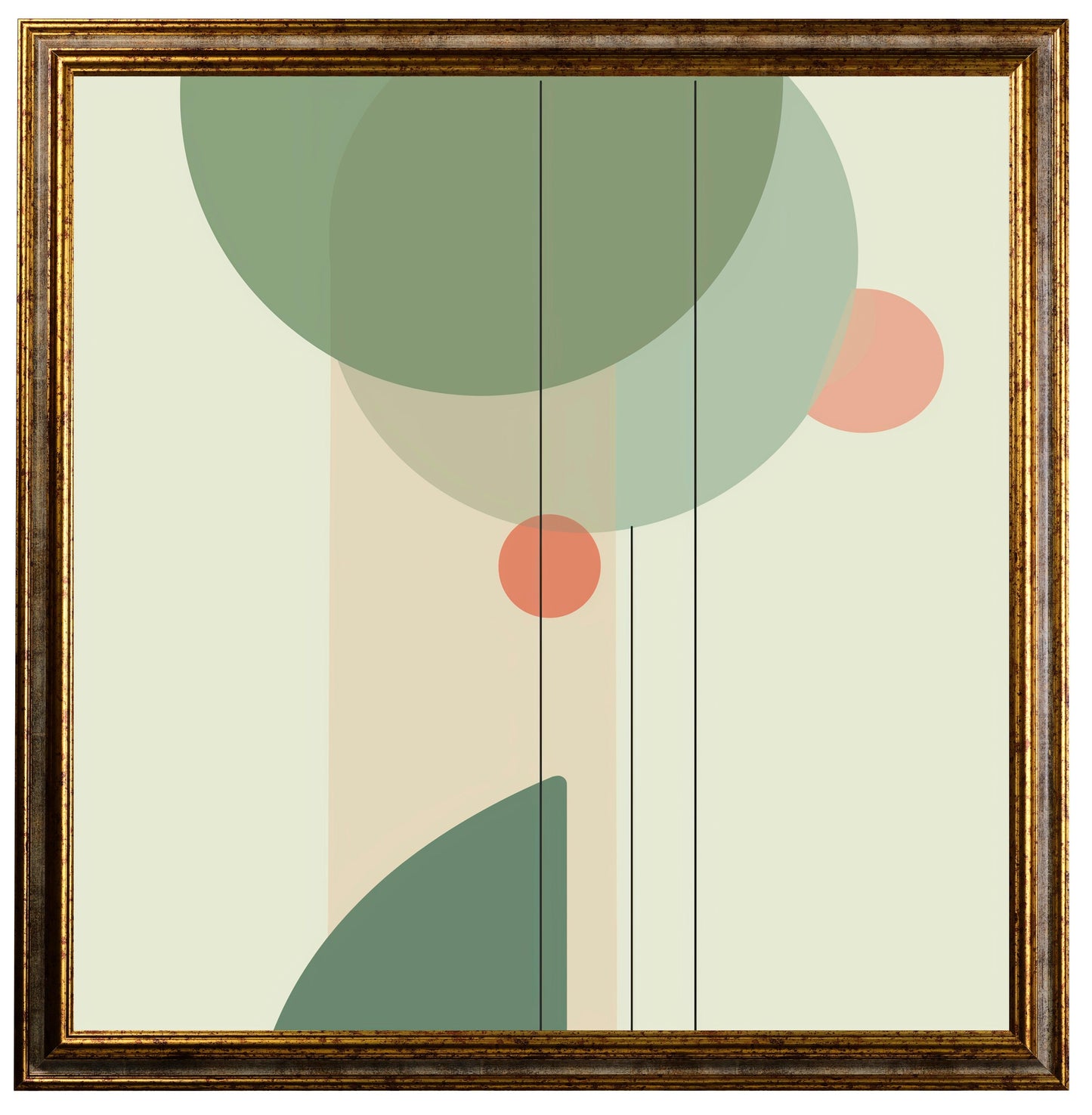 Minimal - Cerchi color pastello | Effetto lucido - Materico