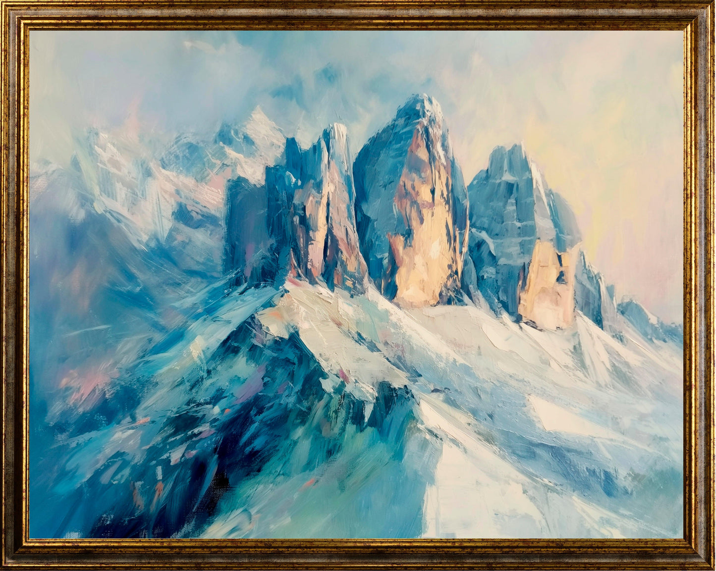 Natura - Dolomiti innevate | Stampa piatta HD o in 3D - Materico
