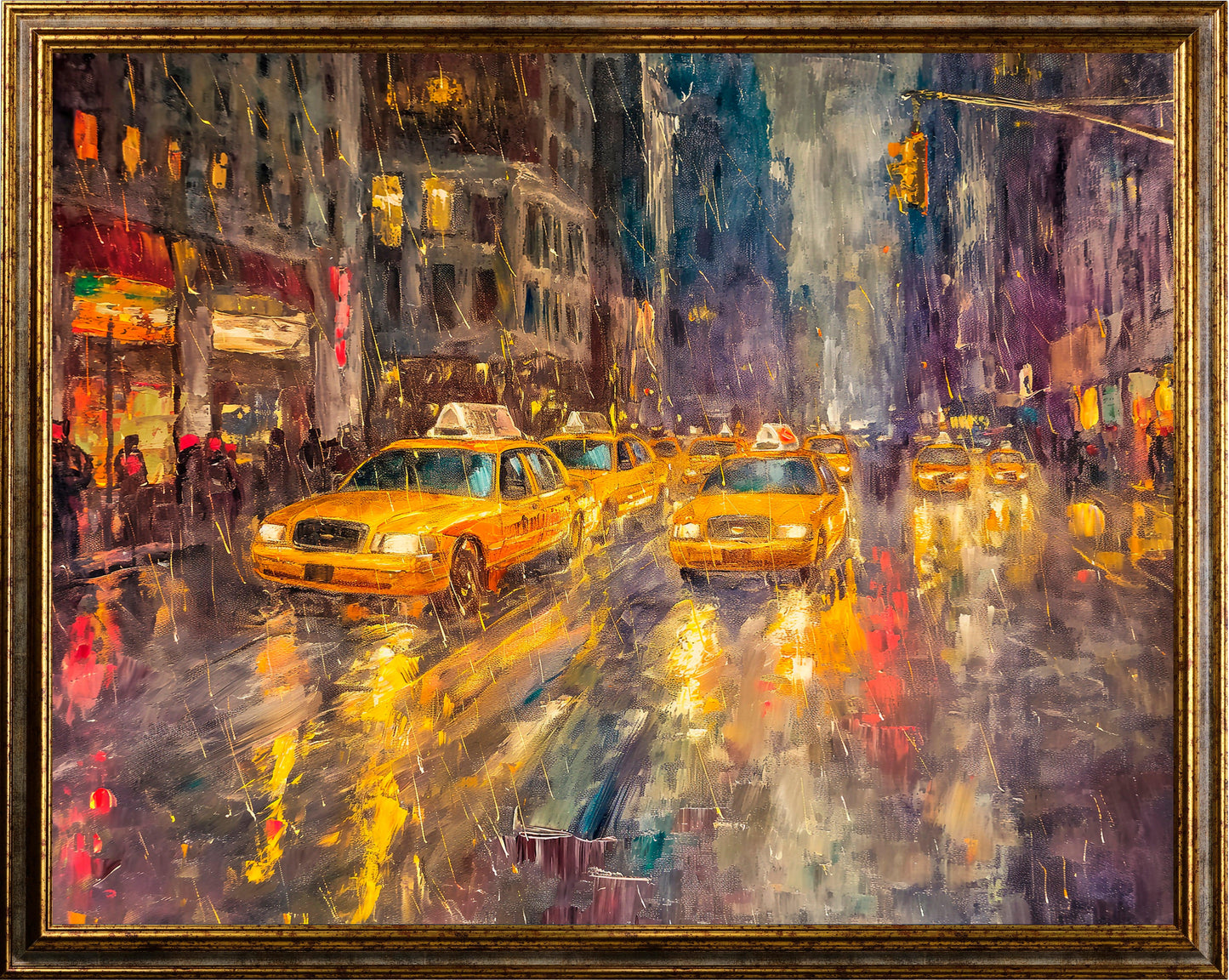 Travel - New York sotto la pioggia | Stampa piatta HD o in 3D - Materico