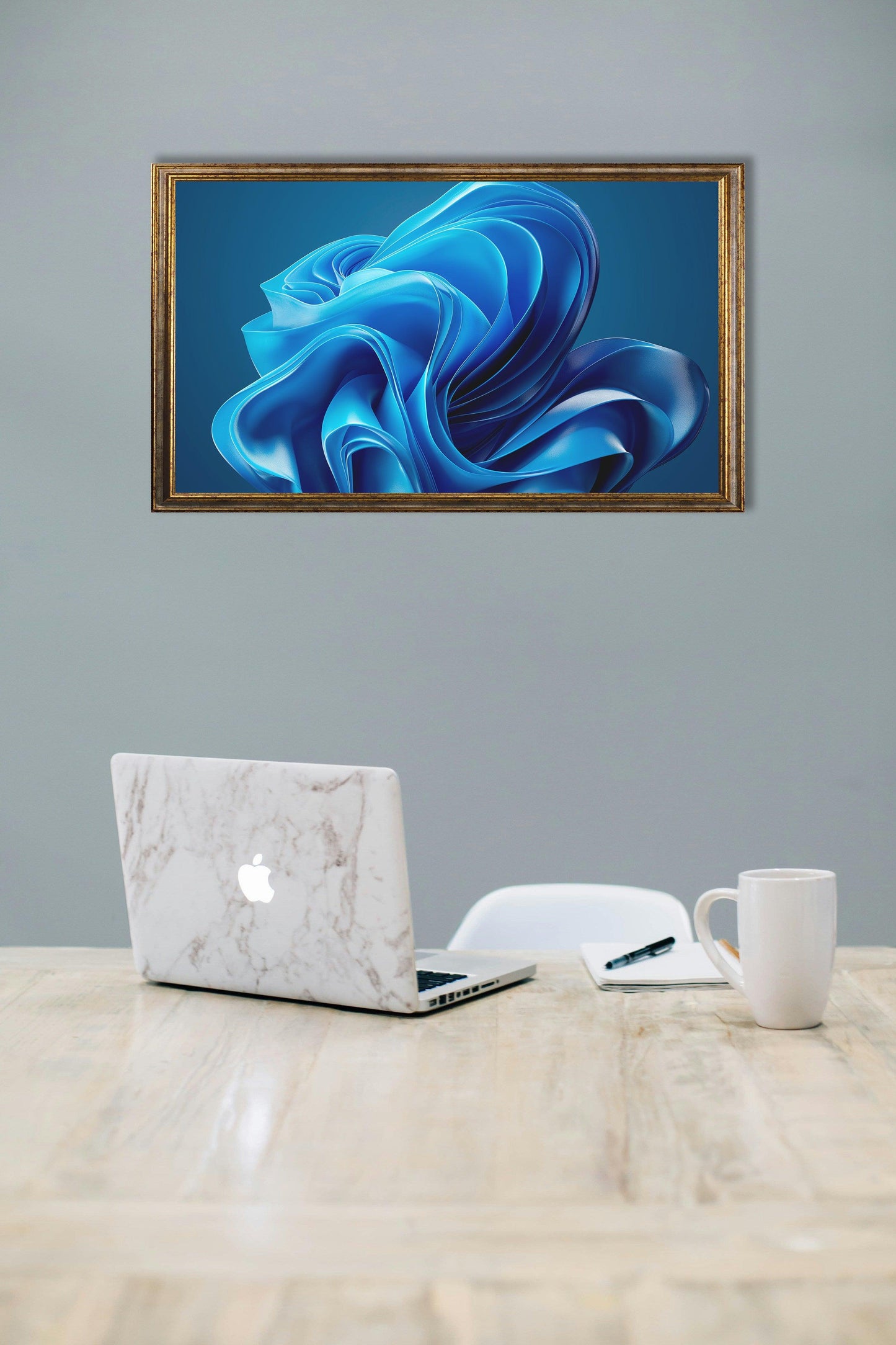 Minimal - Nastro azzurro | Effetto lucido - Materico