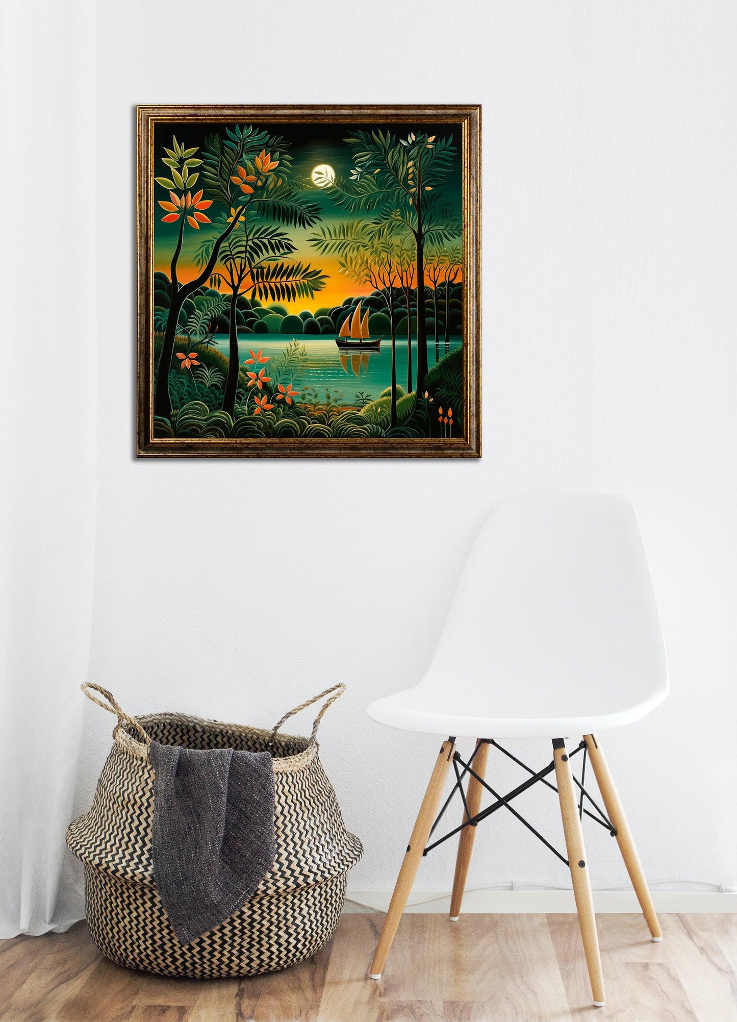 Natura - Disegno in stile Henri Rousseau | Effetto lucido - Materico