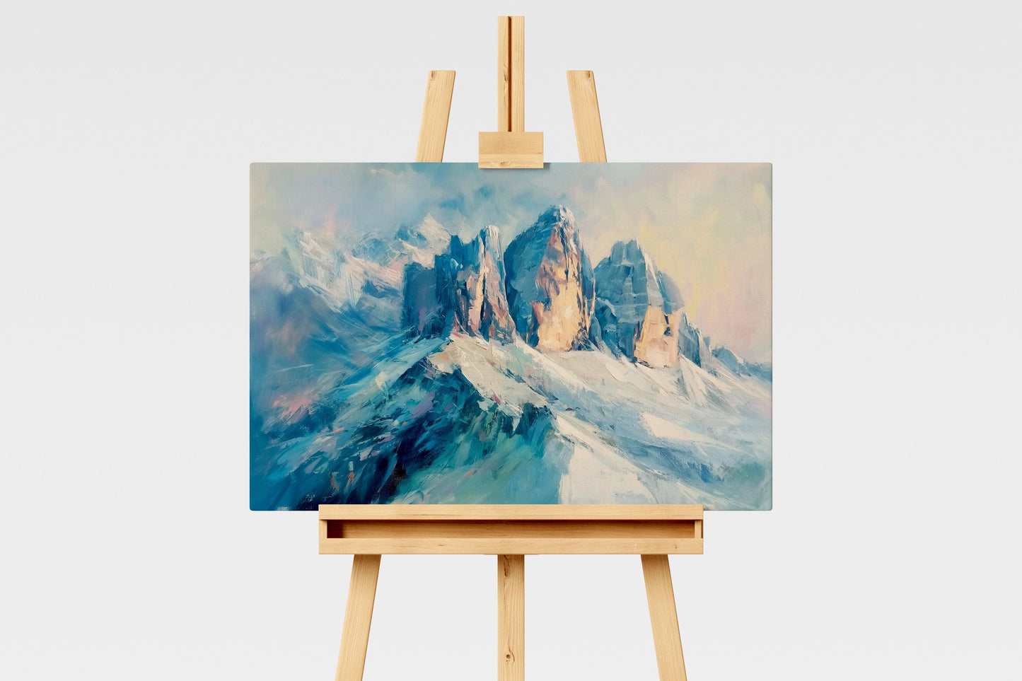 Natura - Dolomiti innevate | Stampa piatta HD o in 3D - Materico