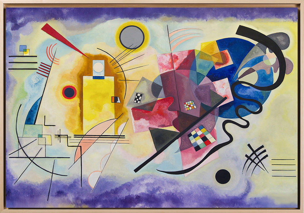 Kandinsky - Giallo-rosso-blu | Stampa piatta HD o in 3D