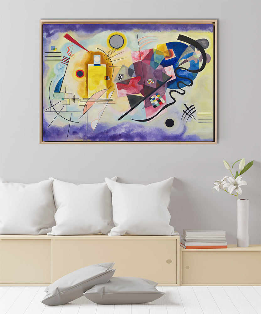 Kandinsky - Giallo-rosso-blu | Stampa piatta HD o in 3D