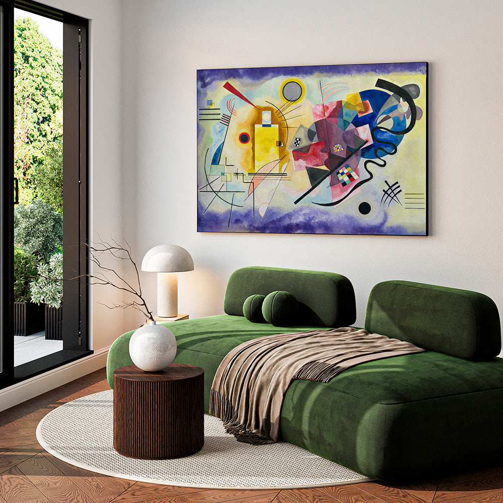 Kandinsky - Giallo-rosso-blu | Stampa piatta HD o in 3D