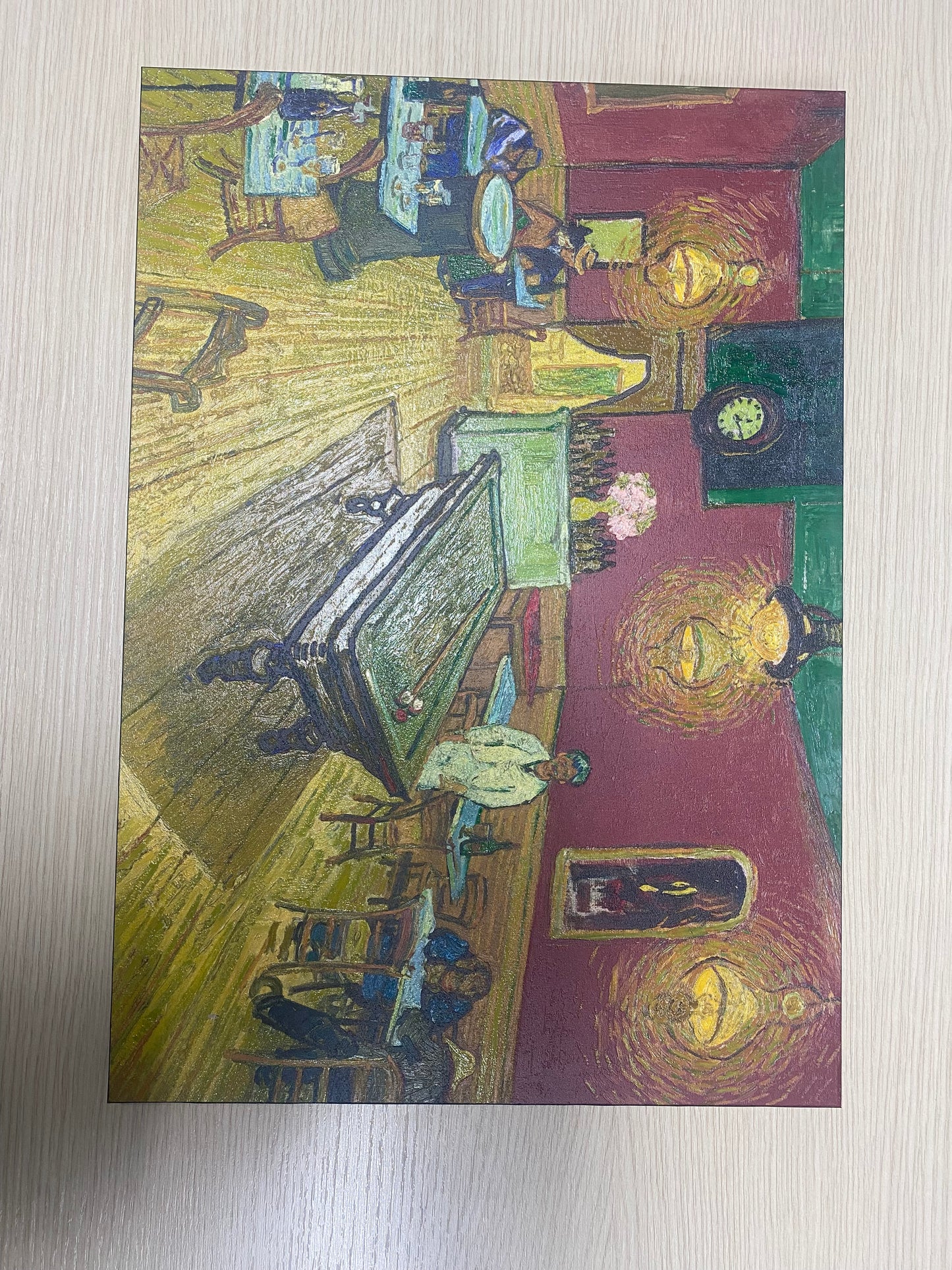Van Gogh - Sala da biliardo | Stampa piatta HD o in 3D