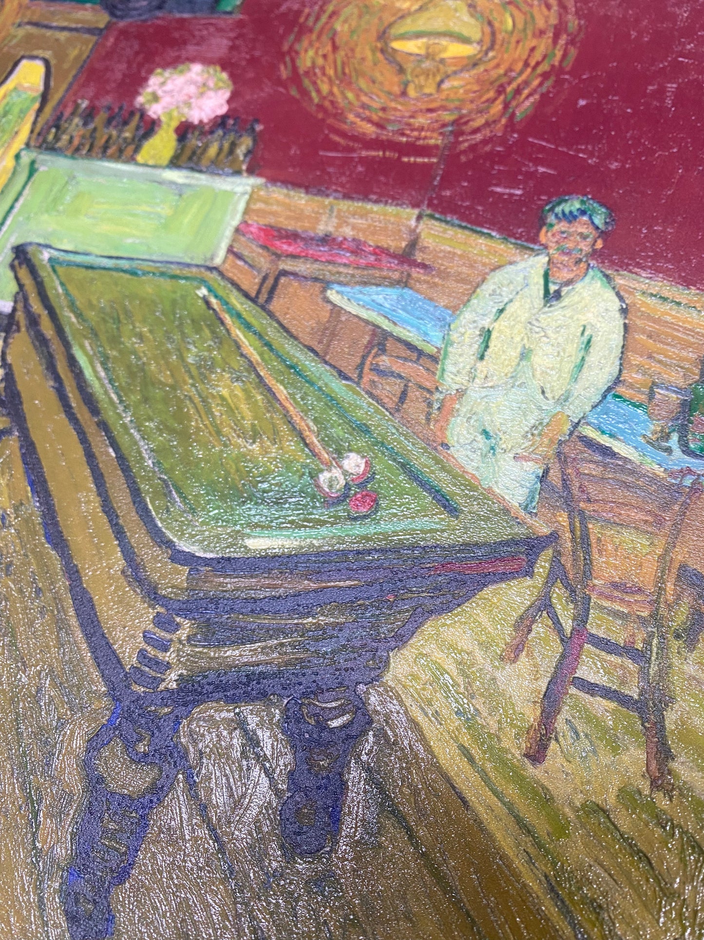 Van Gogh - Sala da biliardo | Stampa piatta HD o in 3D