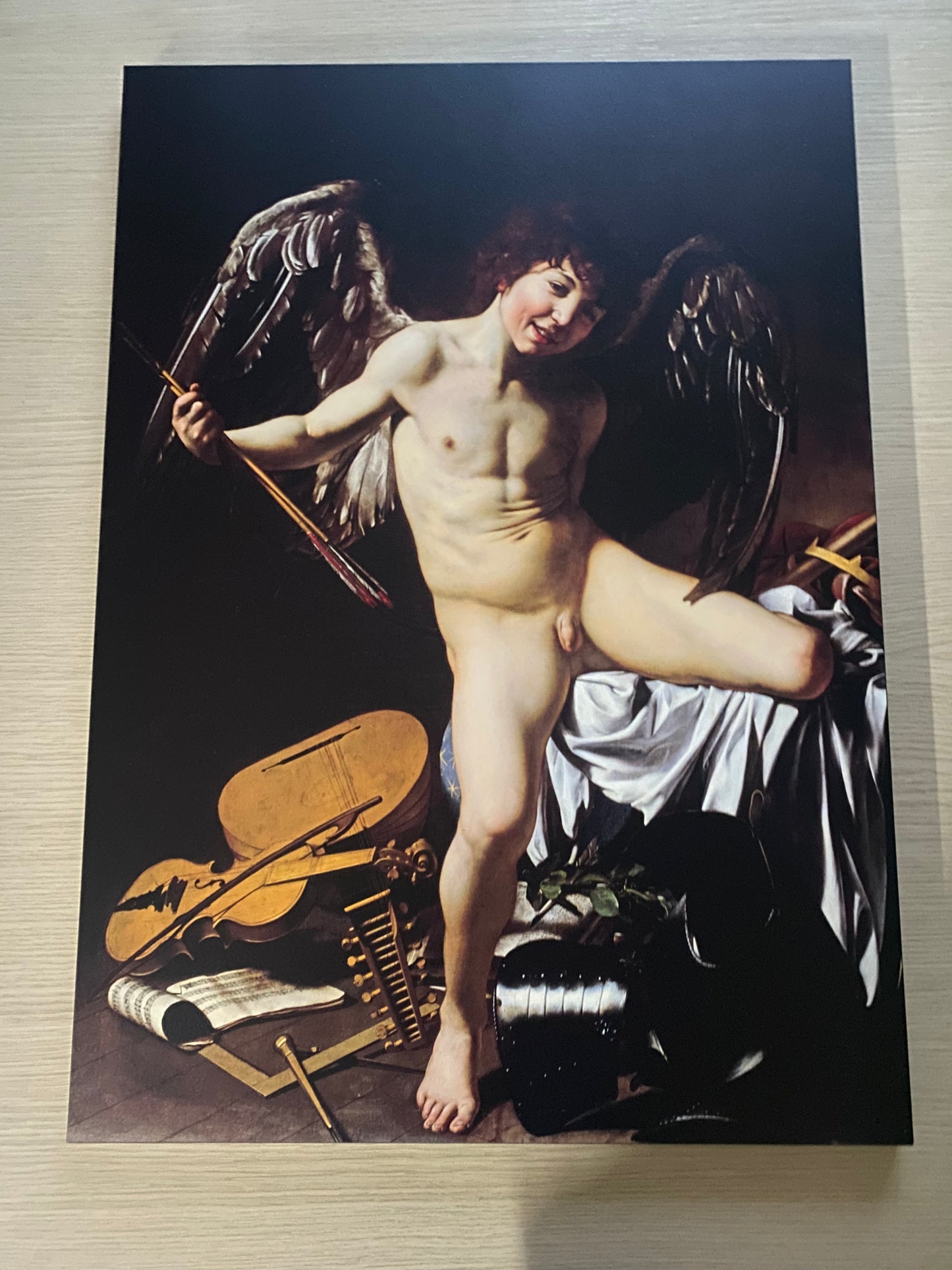 Caravaggio - Il giovane Cupido | Stampa piatta HD o in 3D