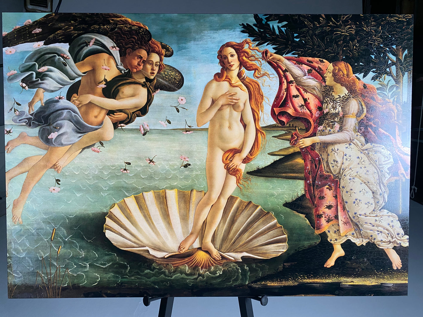 Botticelli - Geburt der Venus | Glanzeffekt