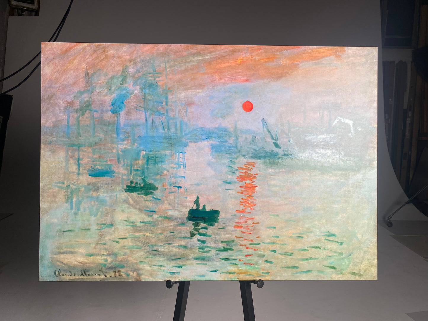 Monet - Seerosen bei Tag | Glanzeffekt