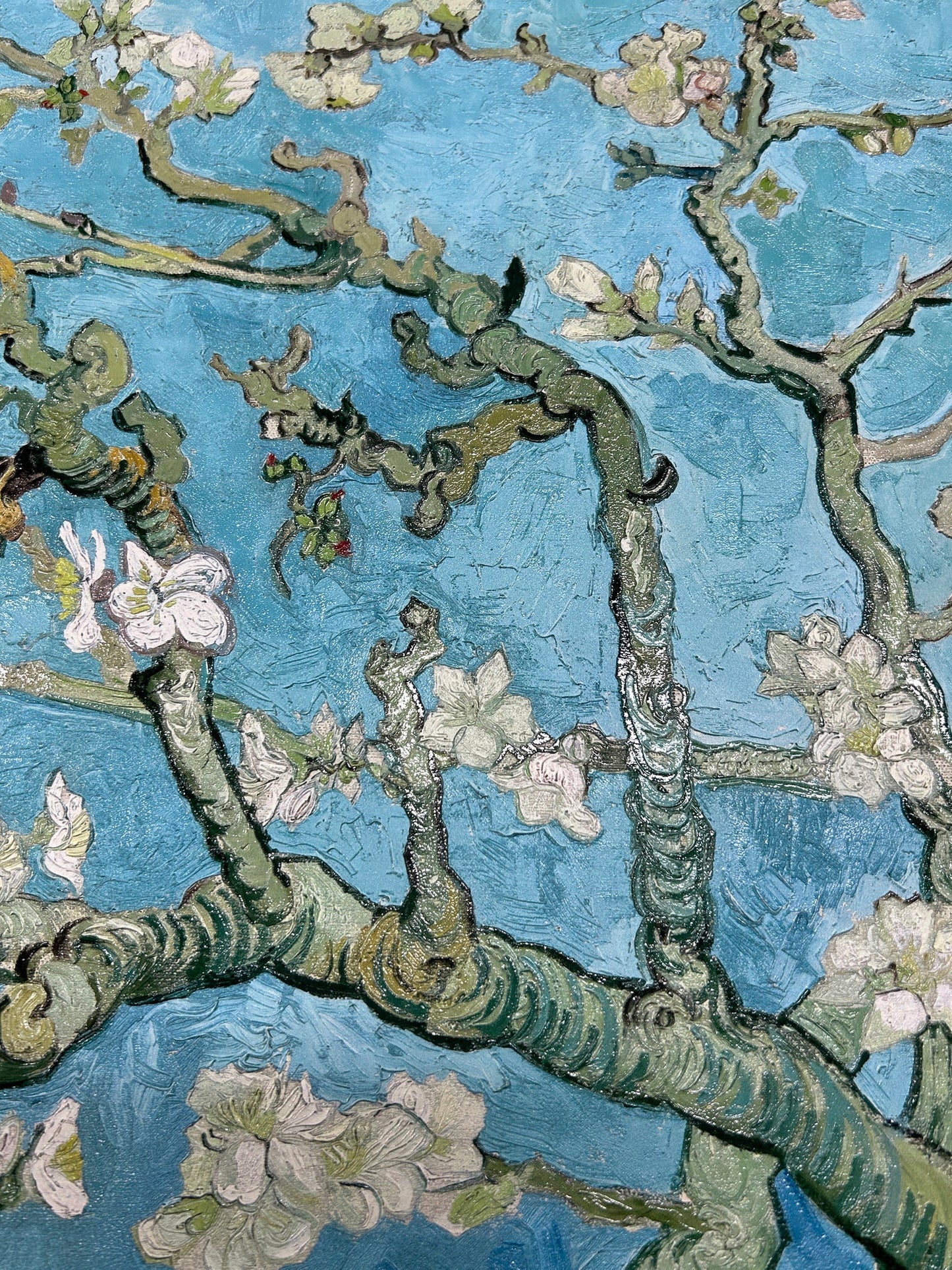 Van Gogh - Ramo di Mandorlo fiorito | Stampa piatta HD o in 3D