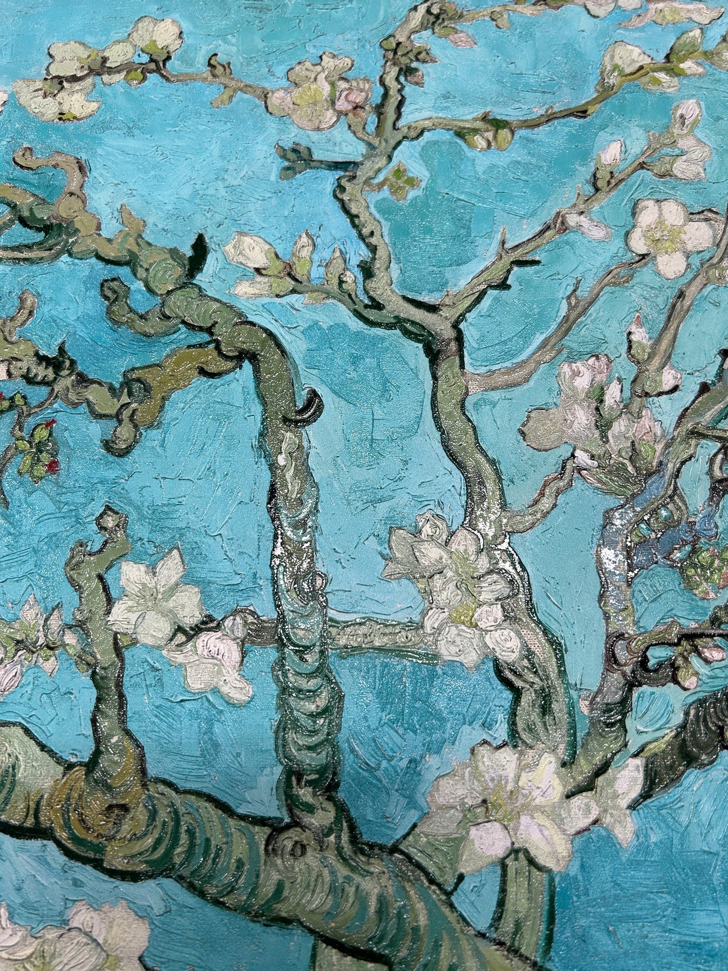 Van Gogh - Ramo di Mandorlo fiorito | Stampa piatta HD o in 3D