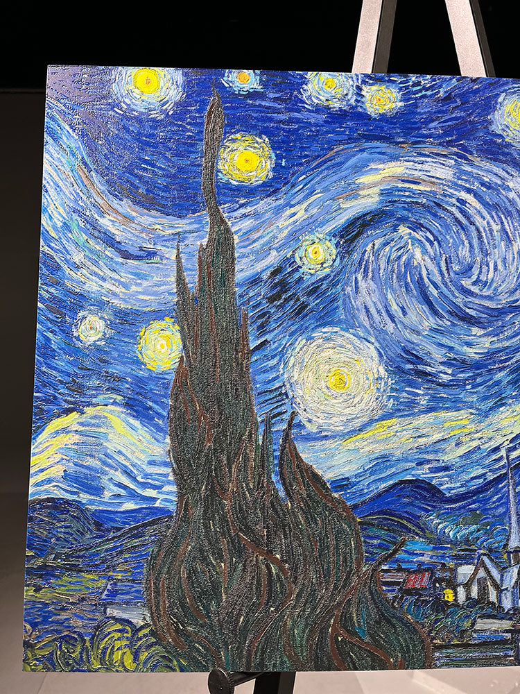 Van Gogh - Sternennacht | HD-Flach- oder 3D-Druck