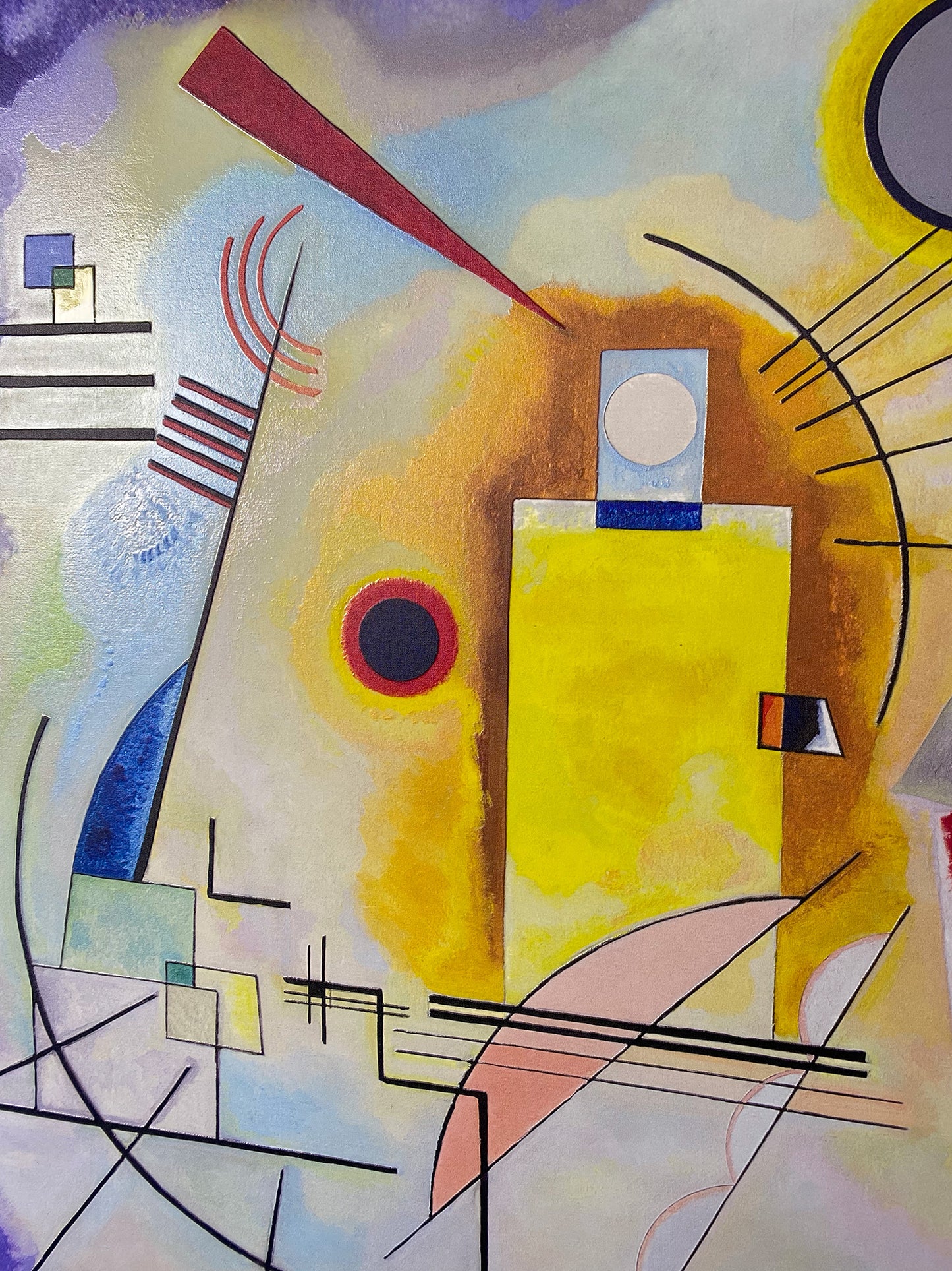 Kandinsky - Giallo-rosso-blu | Stampa piatta HD o in 3D