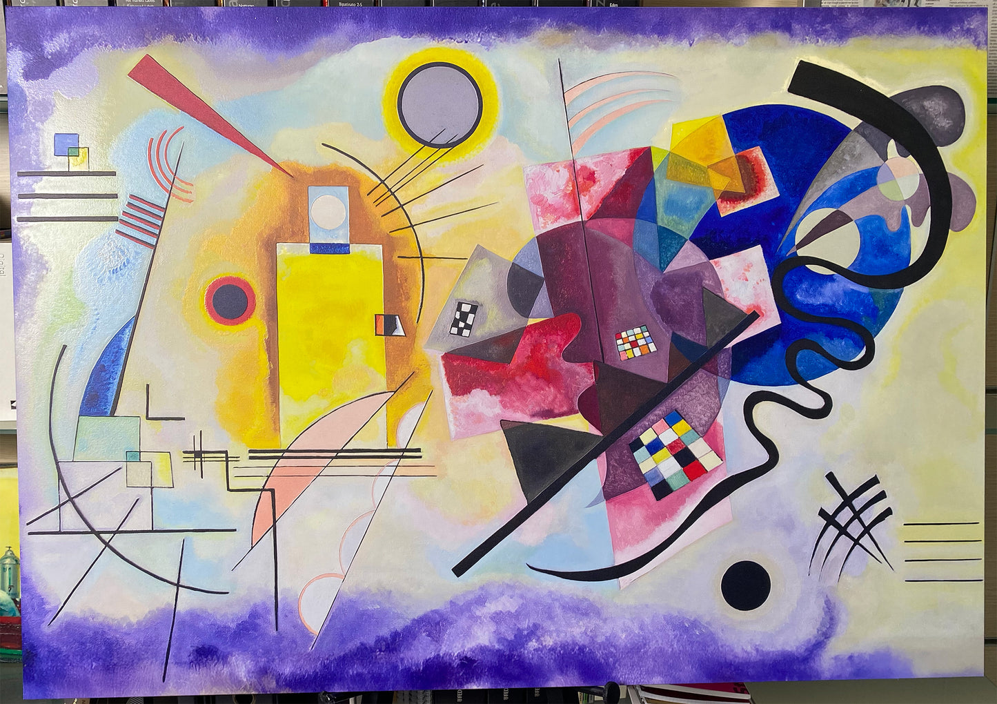 Kandinsky - Giallo-rosso-blu | Stampa piatta HD o in 3D