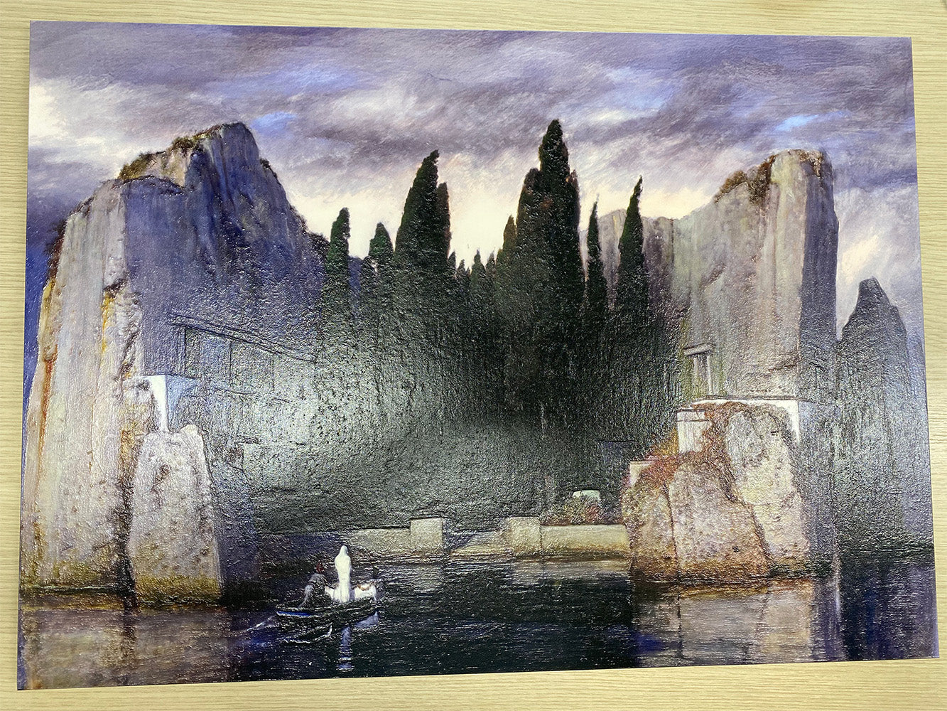 Bocklin- L'isola dei morti | Stampa piatta HD o in 3D