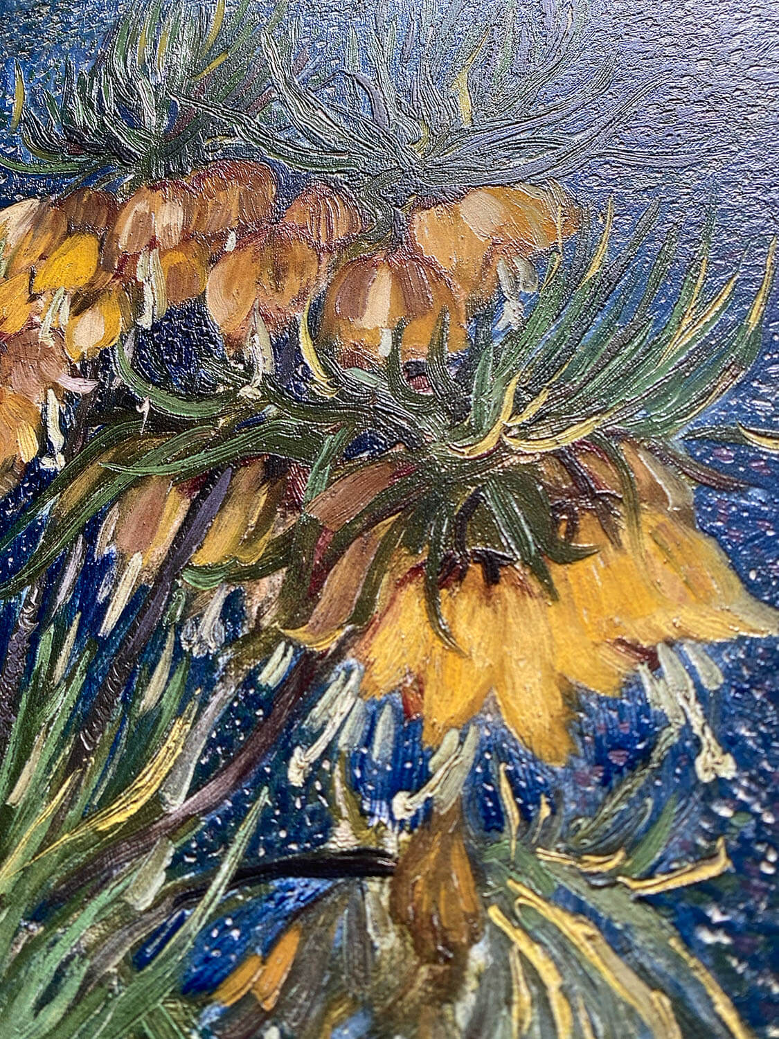 Van Gogh - La Fritillaria imperiale in un vaso di rame | Stampa piatta HD o in 3D