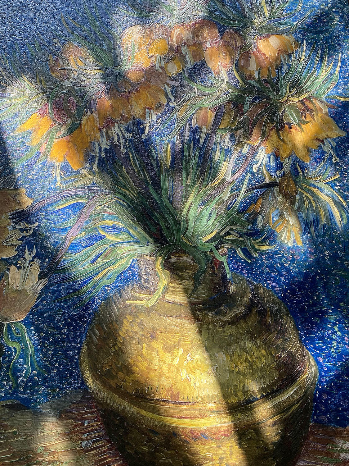 Van Gogh - La Fritillaria imperiale in un vaso di rame | Stampa piatta HD o in 3D