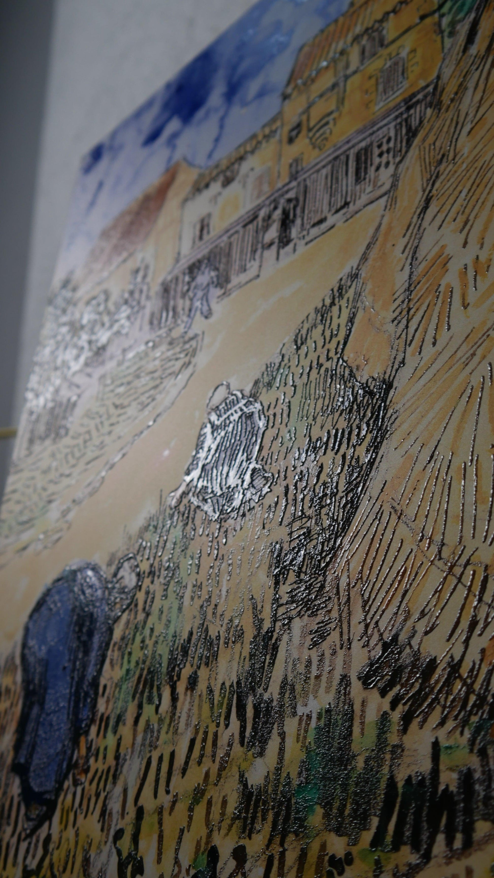 Van Gogh - Cataste di grano | Stampa piatta HD o in 3D - Materico