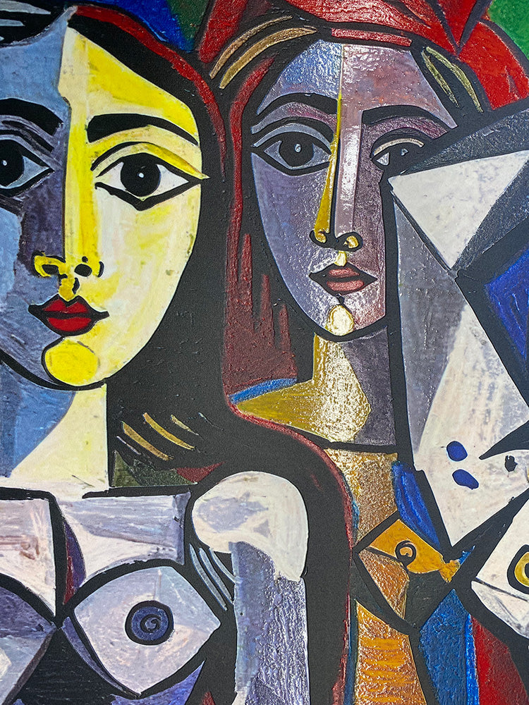 Ispirazione Picasso - Donne che ballano | Stampa piatta HD o in 3D