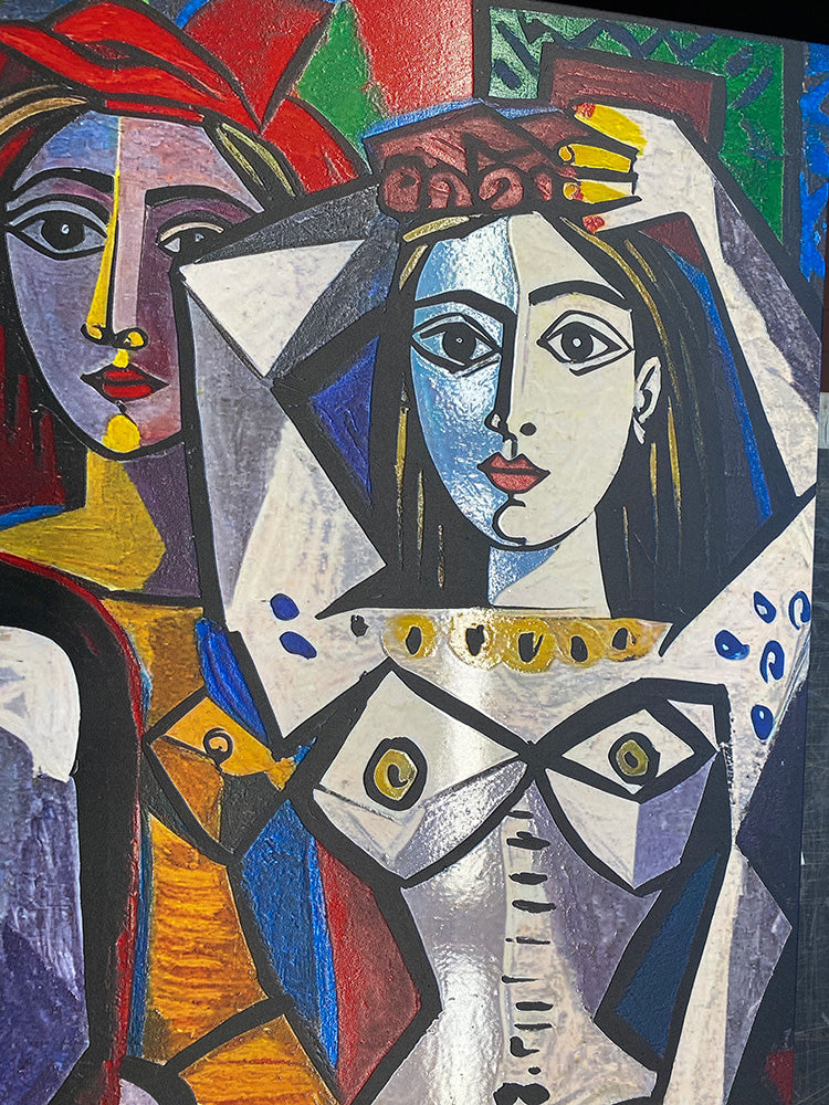 Ispirazione Picasso - Donne che ballano | Stampa piatta HD o in 3D