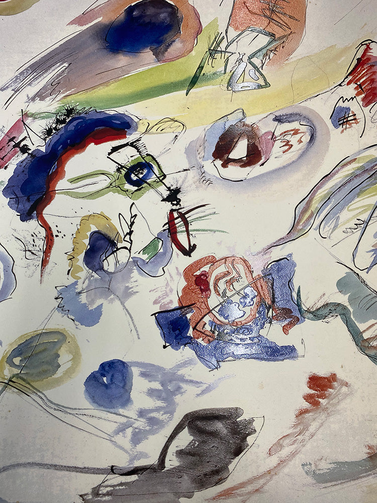 Kandinsky - Primo acquerello astratto | Stampa piatta HD o in 3D