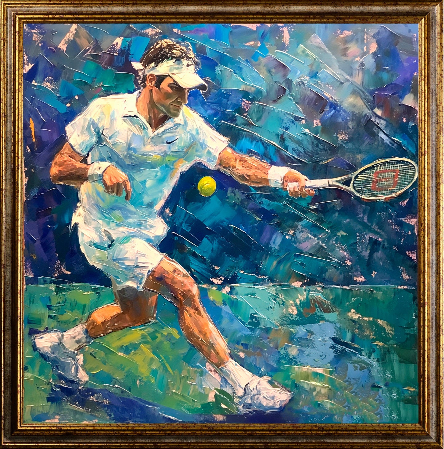Sport e musica - Tennista | Stampa piatta HD o in 3D - Materico