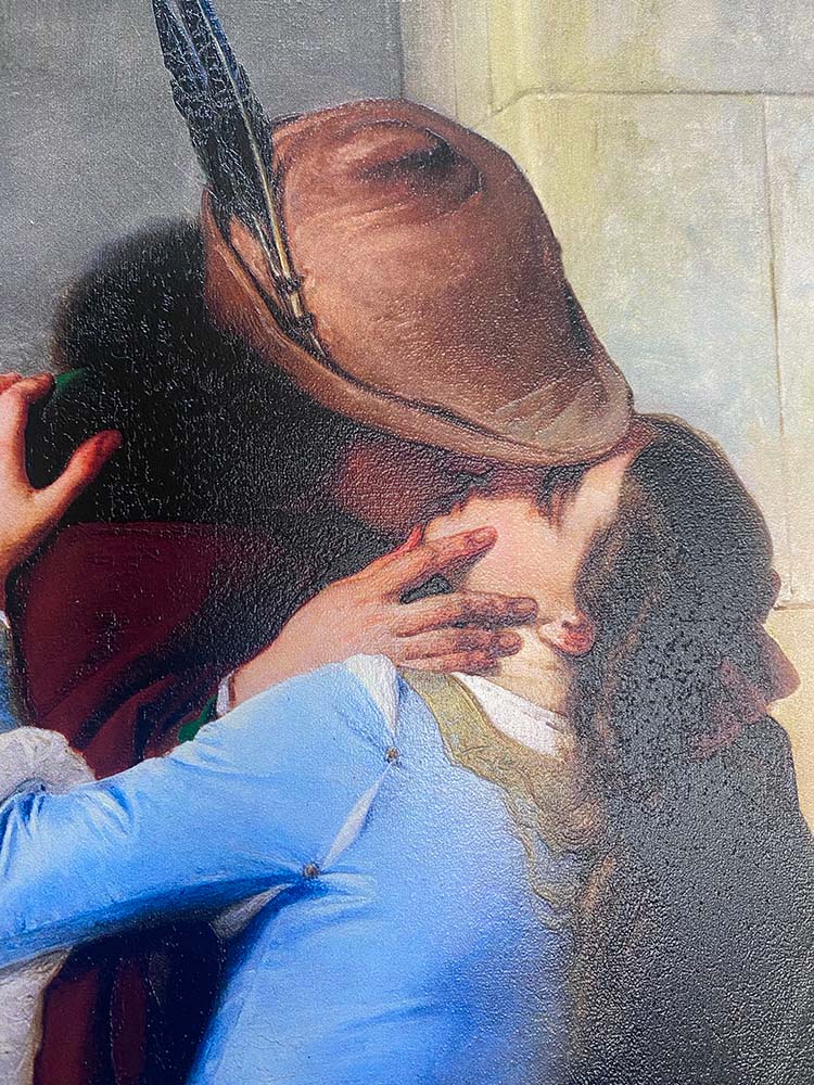 Hayez - Il bacio | Stampa piatta HD o in 3D