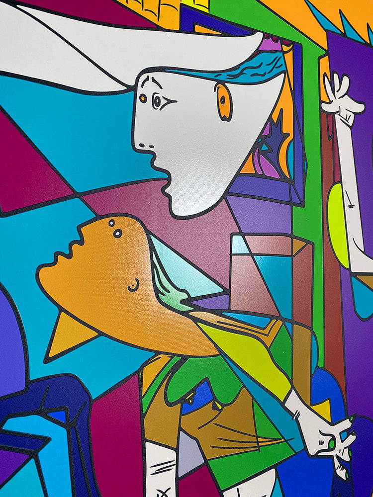 Ispirazione Picasso - Guernica Pop 3 | Stampa piatta HD o in 3D