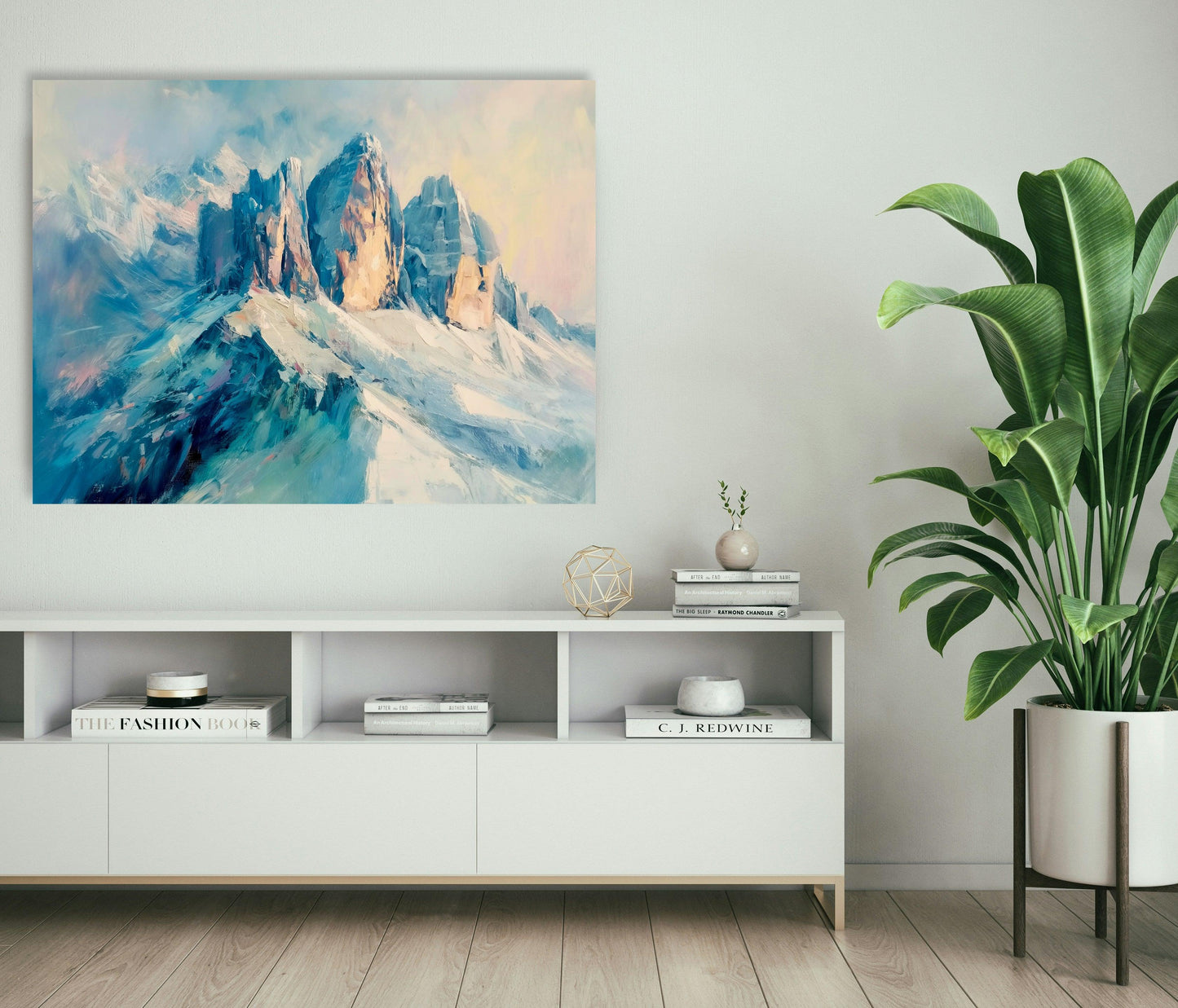 Natura - Dolomiti innevate | Stampa piatta HD o in 3D - Materico