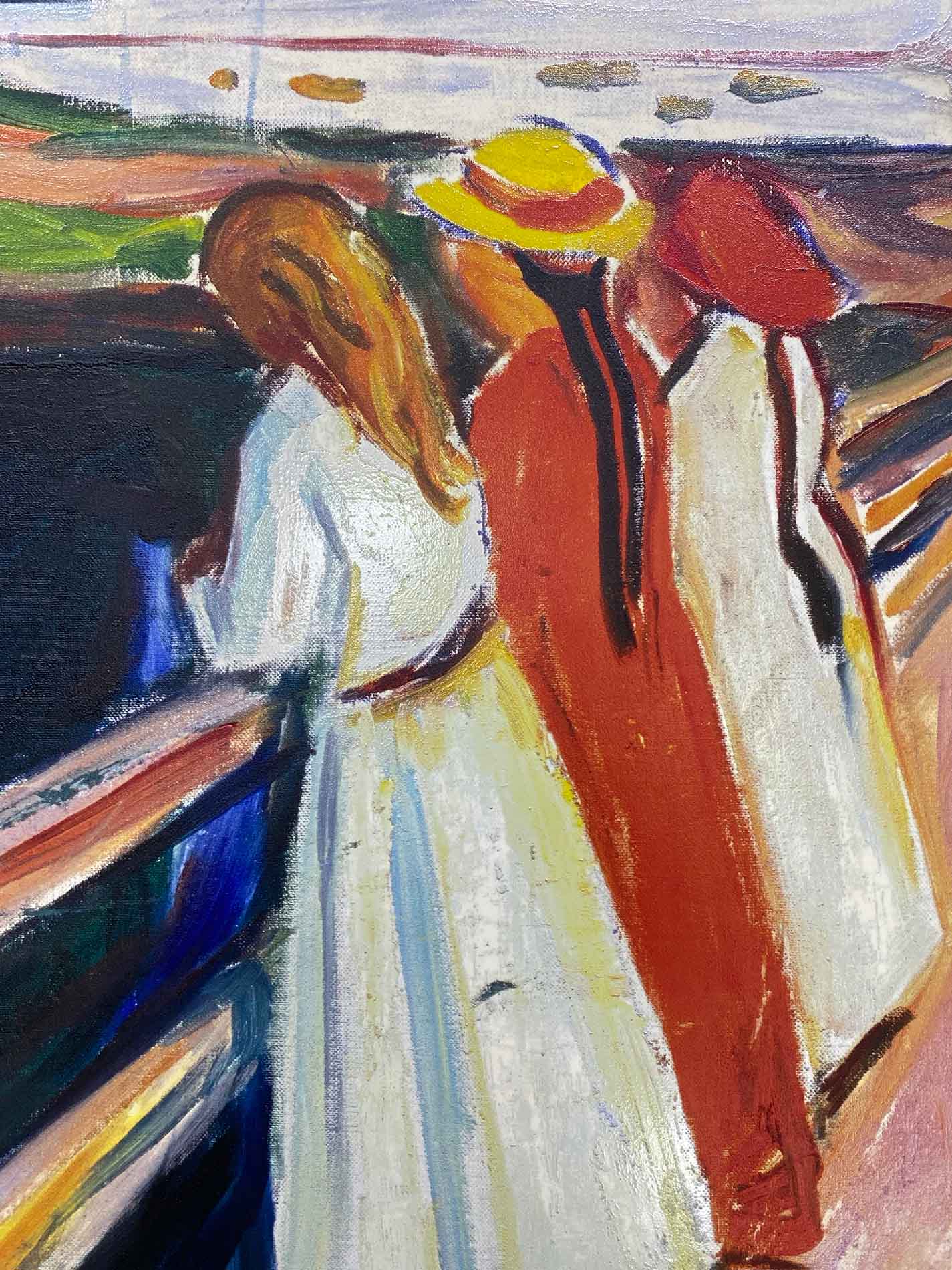 Munch - Le ragazze sul ponte | Stampa piatta HD o in 3D