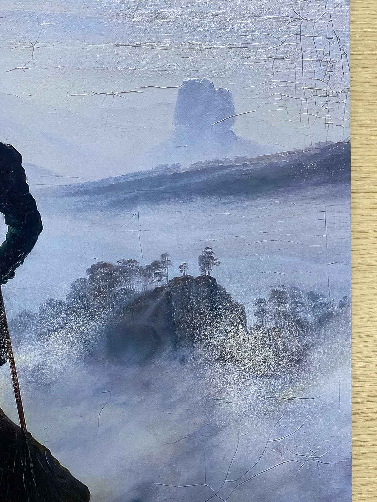 Friedrich - Viandante sul mare di nebbia | Stampa piatta HD o in 3D