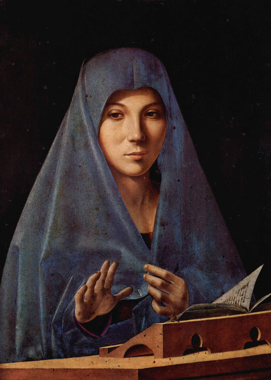 L’Annunciata di Palermo di Antonello da Messina — quadro su pannello rigido Materico
