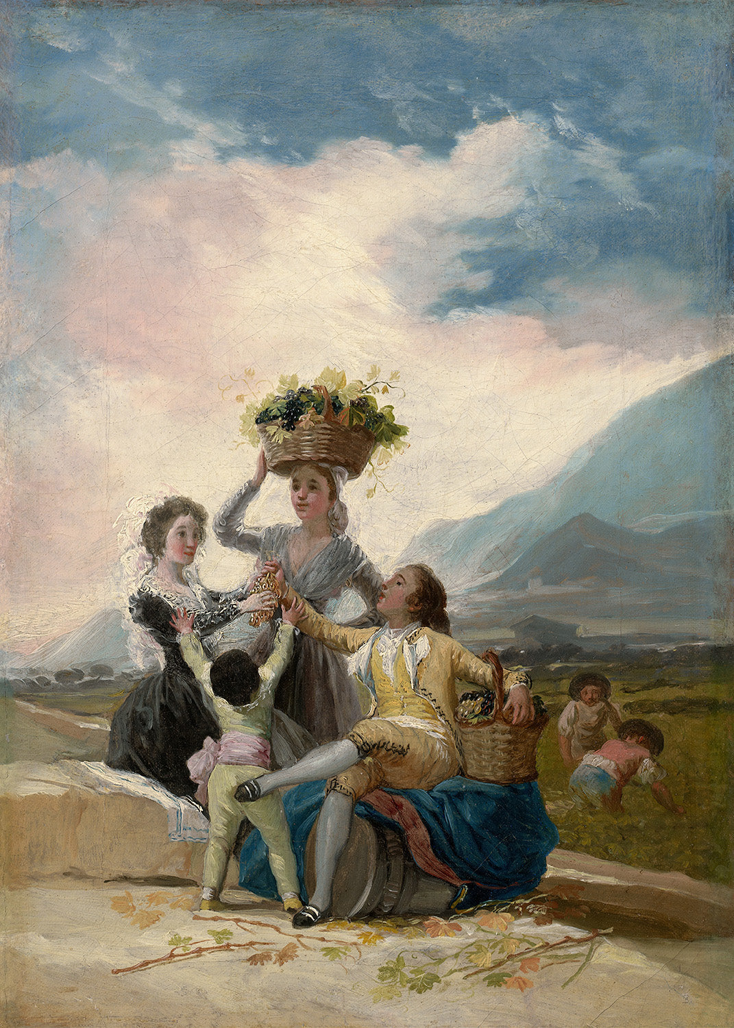 Autunno di Francisco Goya — quadro su pannello rigido Materico